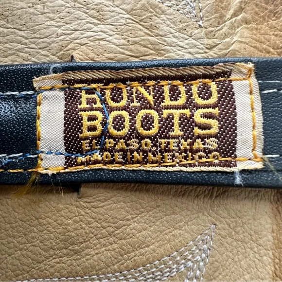 HONDO BOOTS Vintage Western Leather Cowboy Boots Men’s Size 14 - Picture 11 of 13